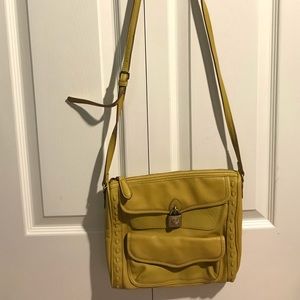 Jessica Simpson yellow leather bag, cross body